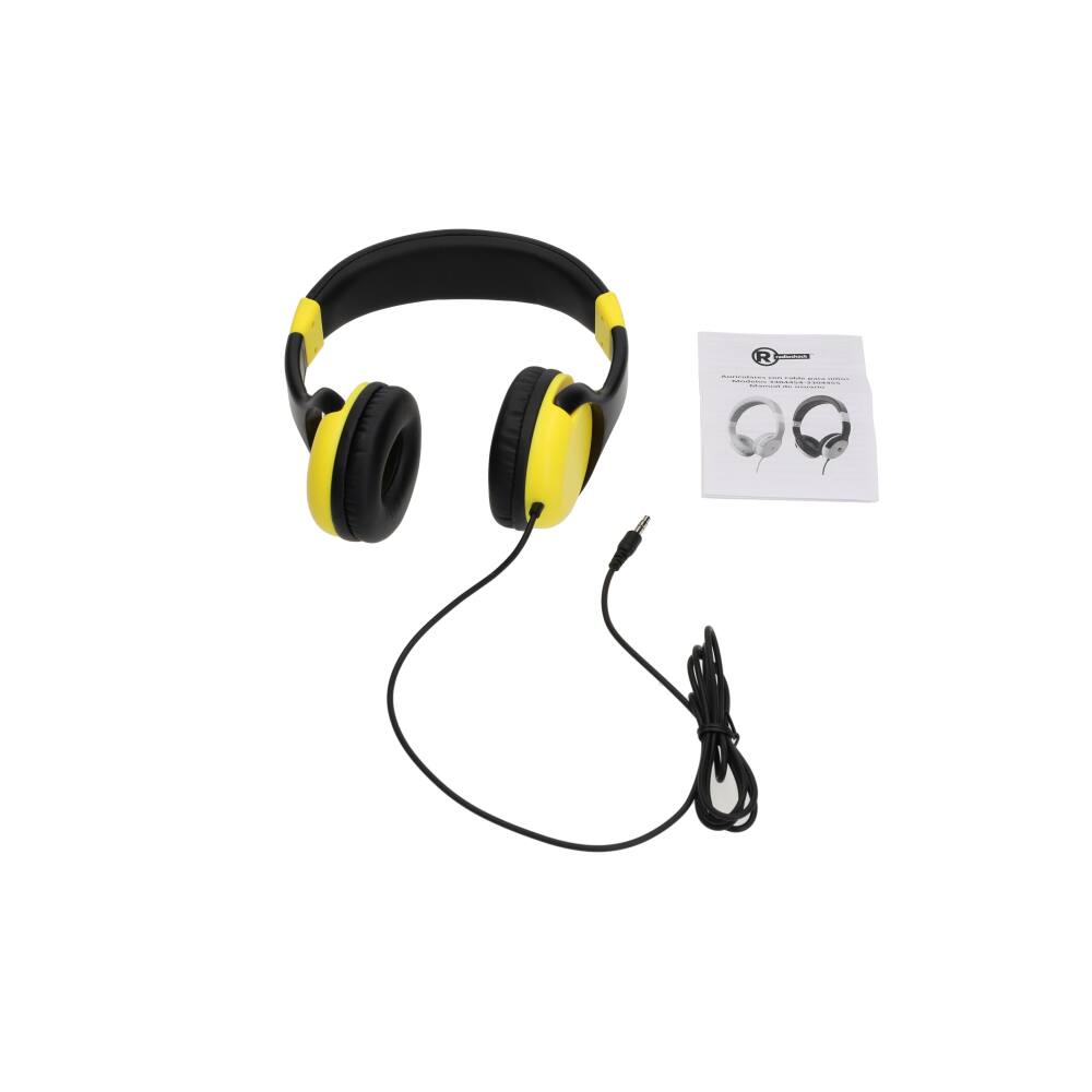 Angle. RadioShack - Kids Wired Headphones - Child-Safe Volume, 3.5mm Plug, Soft Cushioned Ear Pads, Adjustable Headband.