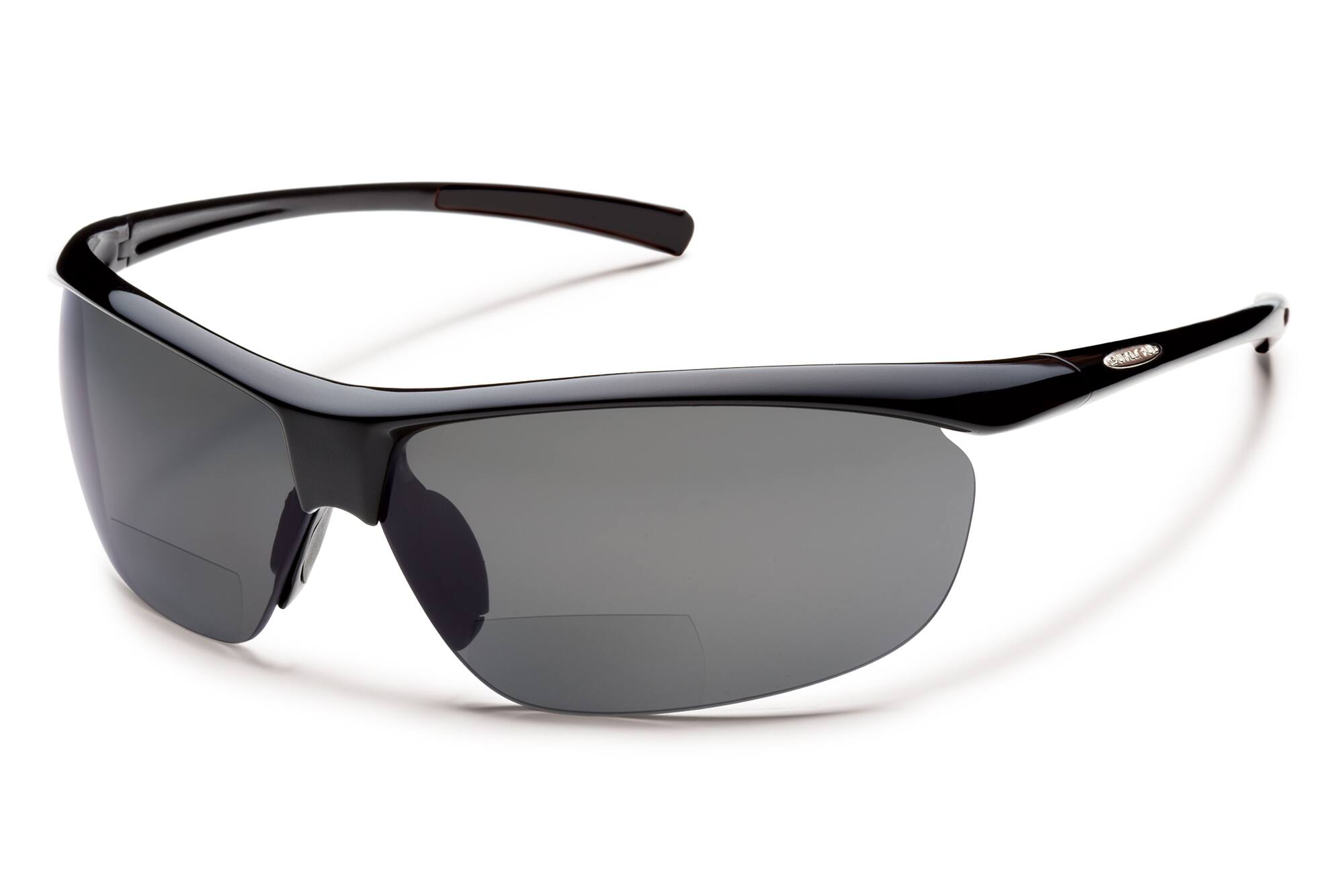 Angle. Suncloud - Suncloud Zephyr Rimless 1.50 Readers Sunglasses (Black/Gray) - Black.