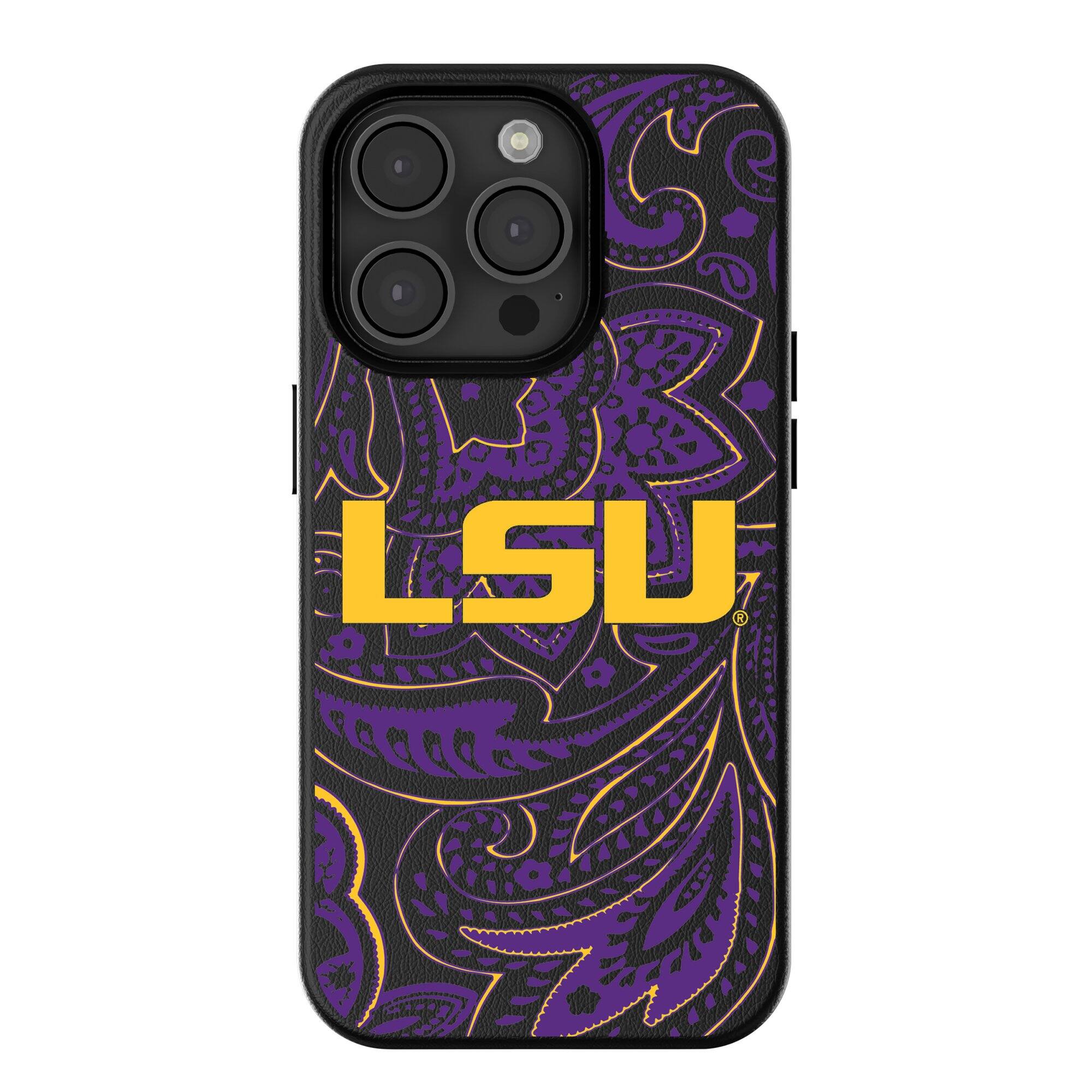 Keyscaper - NCAA - LSU Tigers Paisley iPhone Magnetic Bump Case - 16 - Black price history on PriceWatchPro