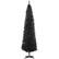Front. Homcom - Artificial Pencil Christmas Tree, Slim Xmas Tree with 499 Realistic Branch Tips and Plastic Stand - black.
