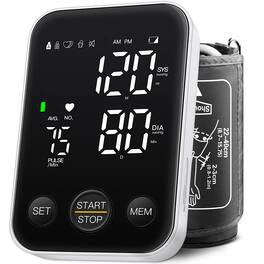 Dazzed Corner - Upper Arm Blood Pressure Monitor, Accurate BP Machine with Adjustable Cuff - Black