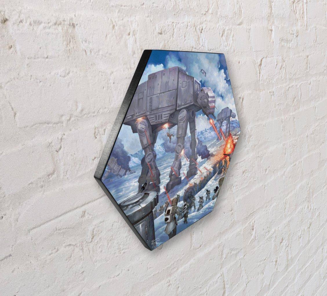 Alt View 3. Trend Setters - Star Wars (The Battle of Hoth) KNEXAGON® Wood Print - Multicolor.