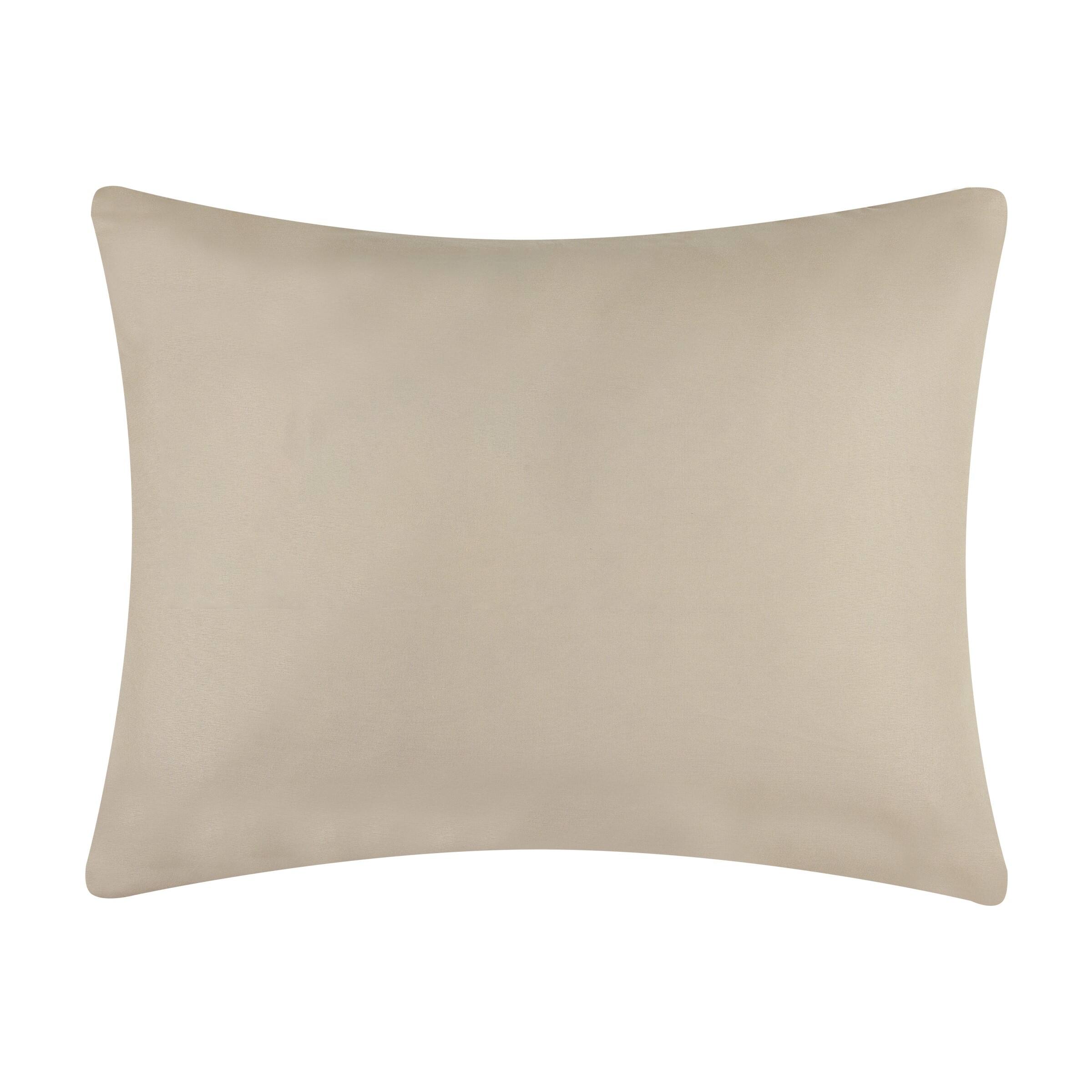 Left. BreeBe - Velvet Crush Khaki Sham King - Khaki.