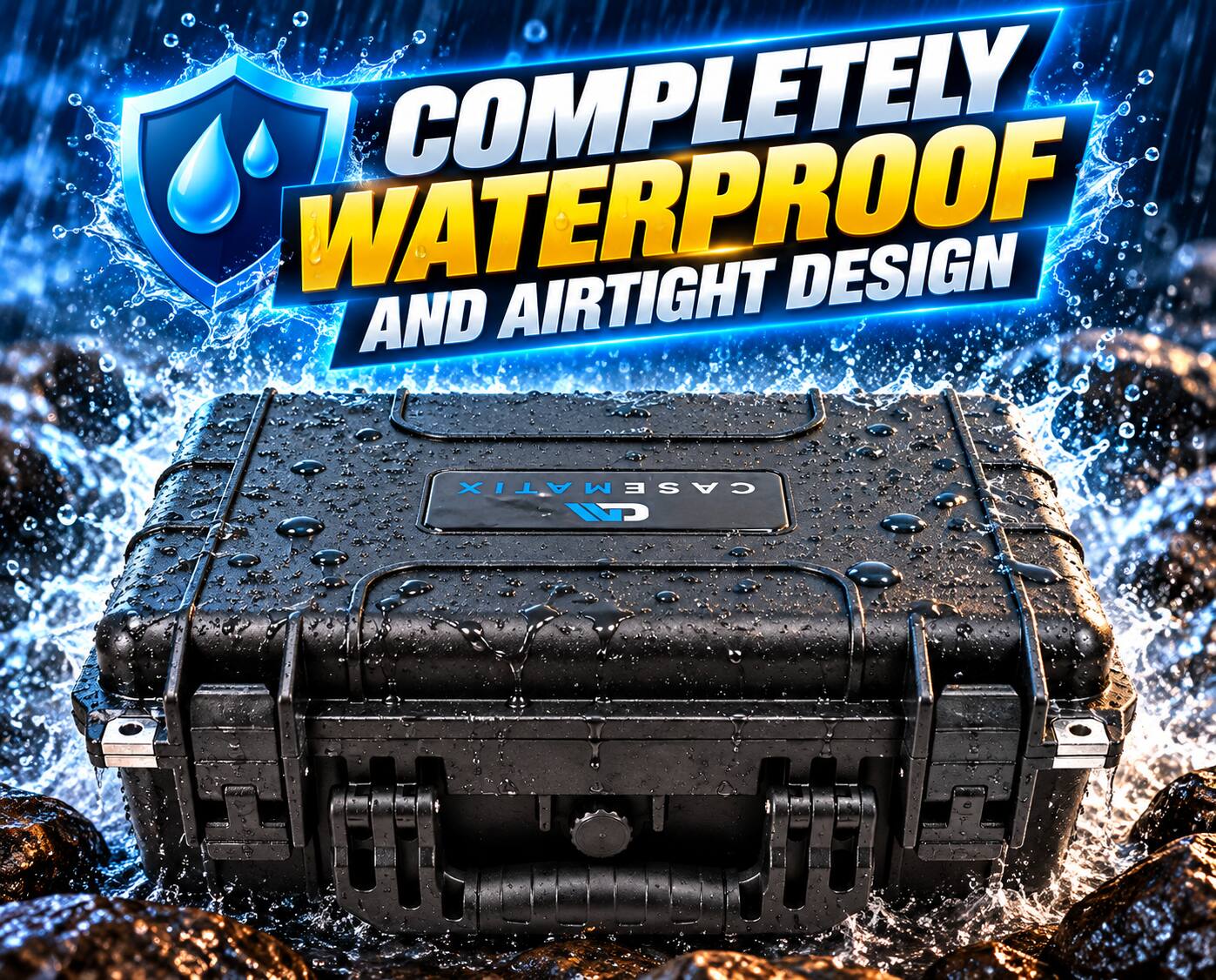 COMPLETELY WATERPROOF AND AIRTIGHT DESIGN