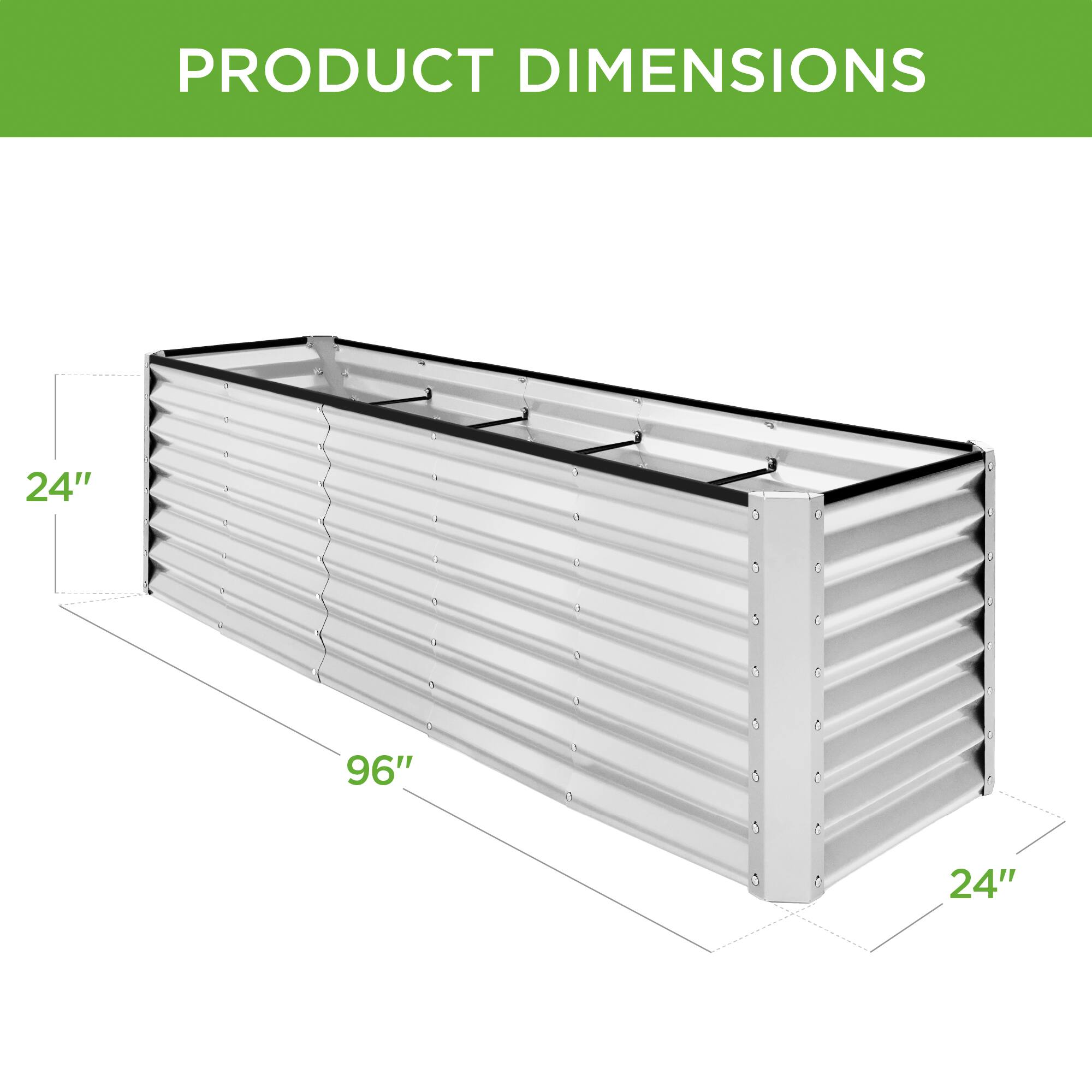 PRODUCT DIMENSIONS

24"  
96"  
24"
