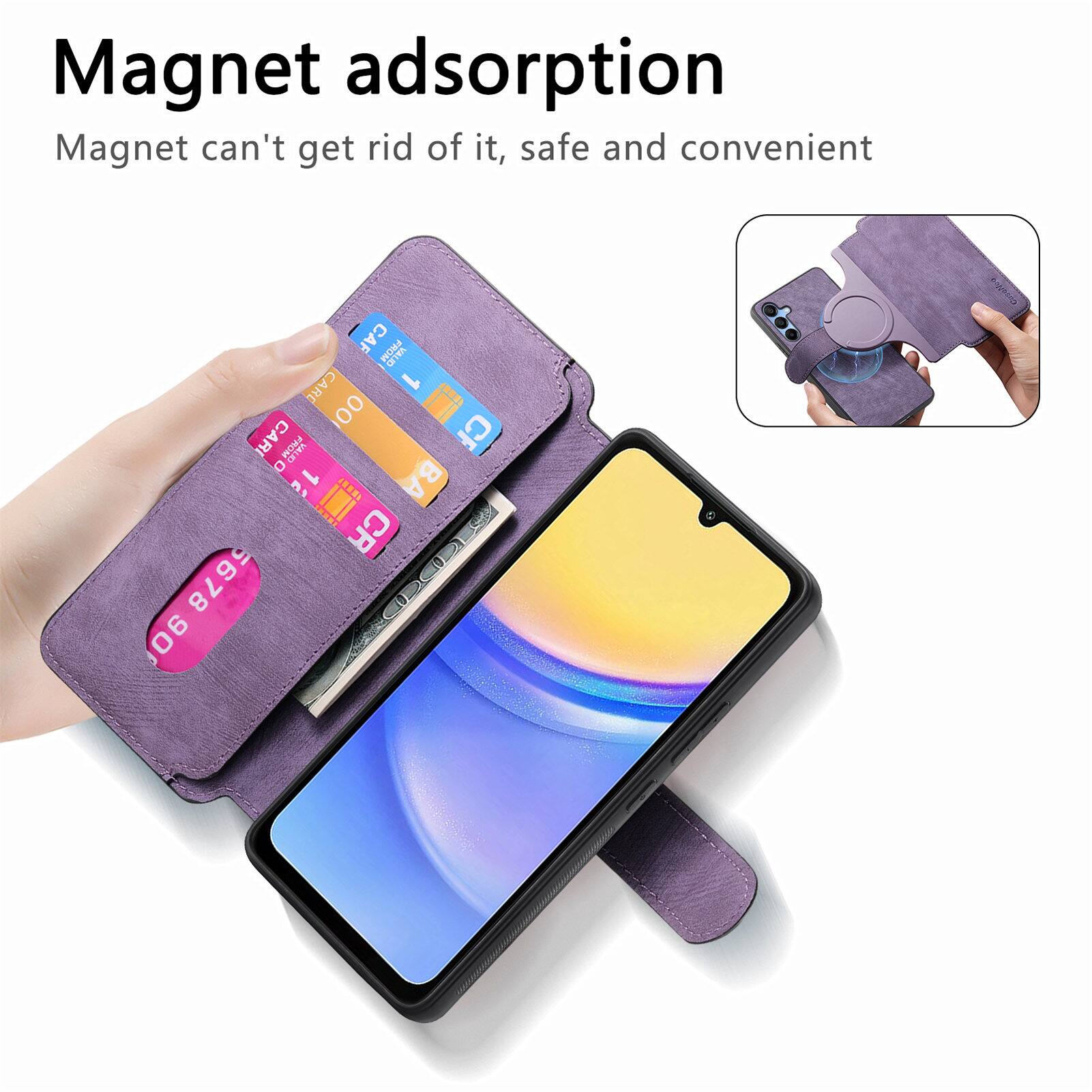 Magnet adsorption  
Magnet can't get rid of it, safe and convenient