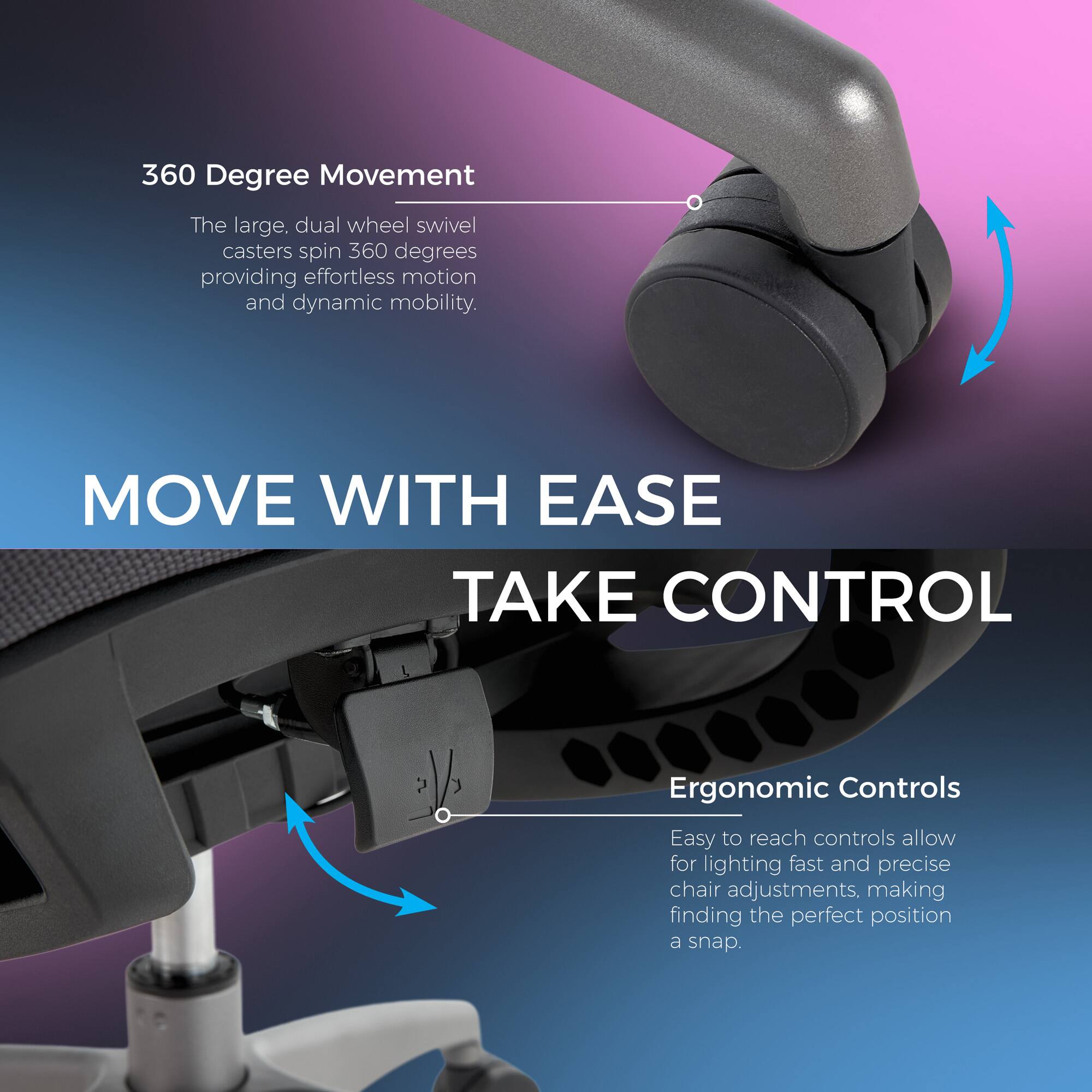 Alt View 13. Lenovo - Legion Mesh Gaming Chair - Space Gray.