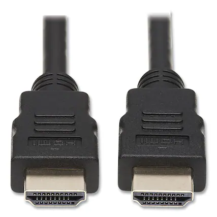Front. Tripp Lite - P569-006 6 ft. M/M Ultra HD 4K x 2K High Speed HDMI Cable with Ethernet - Black - Black.