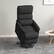Alt View 1. Homcom - Power Lift Recliner Brown: Fabric Easy Assembly w/Remote & Side Pockets, Elderly Living Room Chair - Black.