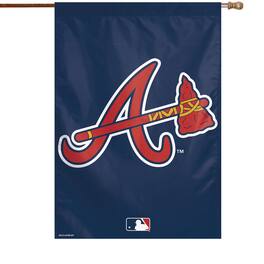 WinCraft - Atlanta Braves 28" x 40" Big Logo House Flag - Multicolor
