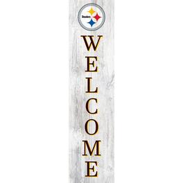 Fan Creations - Pittsburgh Steelers 48'' Welcome Leaner - Multicolor