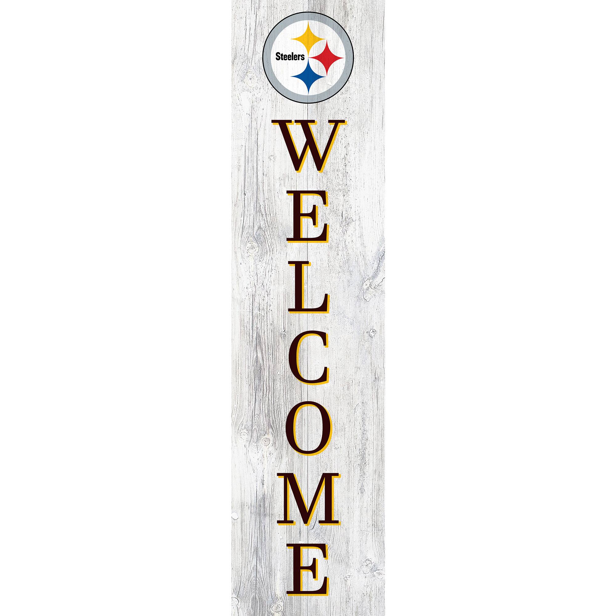 Pittsburgh Steelers 48'' Welcome Leaner