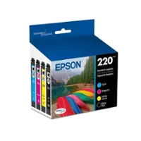 Epson - 220 4-Pack Ink Cartridges - Black/Cyan/Magenta/Yellow - Front_Zoom