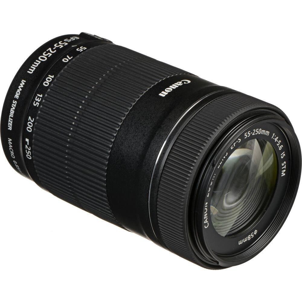 F55-250mm 55 OL 100 IMAGE 135 STABILIZER 200 MACRO 250 0.85m Canon 55-250mm EF-S 1:4-5.6 IS STM