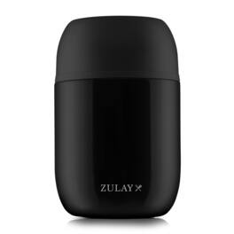 Zulay Kitchen - 16oz Stainless Steel Vacuum Insulated Food Jar for Hot Foods and Soups - Black