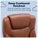 Alt View 12. Serta - Connor Upholstered Executive High-Back Office Chair with Lumbar Support - Bonded Leather - Cognac.