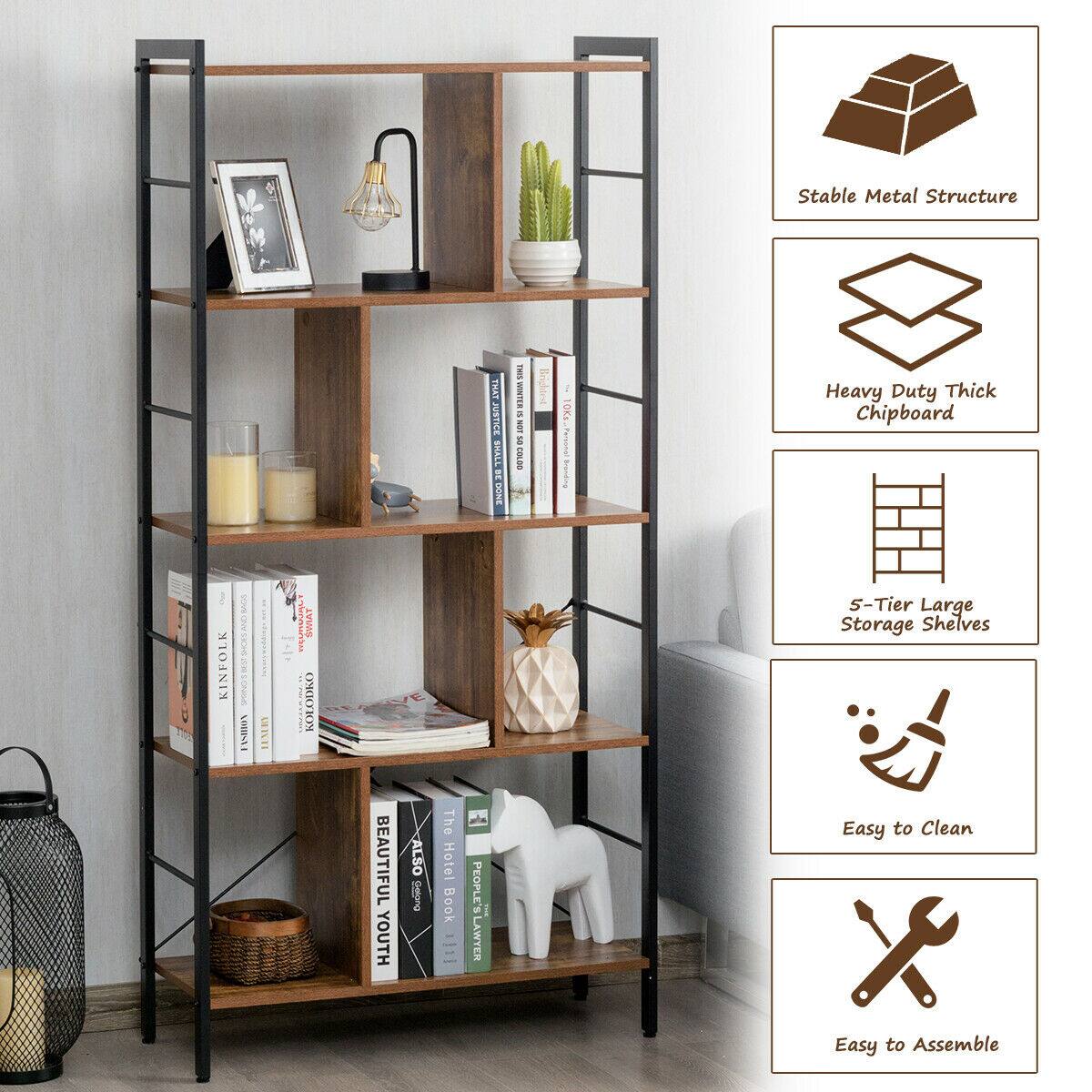 Stable Metal Structure, Heavy Duty Thick Chipboard, S-Tier Large Storage Shelves, Easy to Clean, Easy to Assemble.