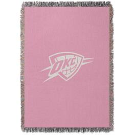Chad & Jake - Oklahoma City Thunder Woven Blanket - Pink