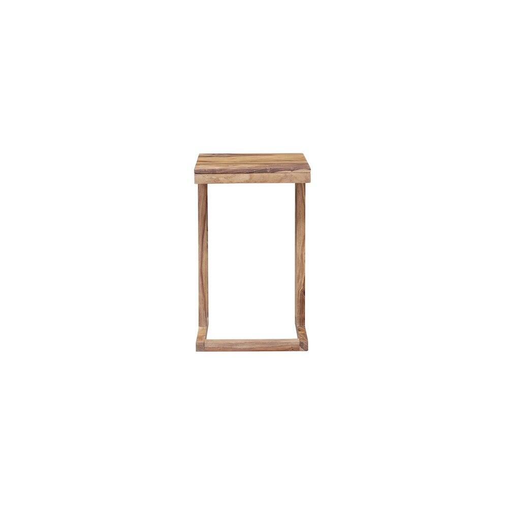 Angle. Porter Designs - Porter Designs Urban Solid Sheesham Wood End Table, Natural (Set of 2) - Brown.