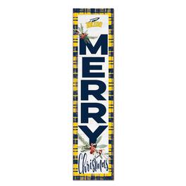 Jardine - Toledo Rockets 12'' x 48'' Outdoor Merry Christmas Leaner - White