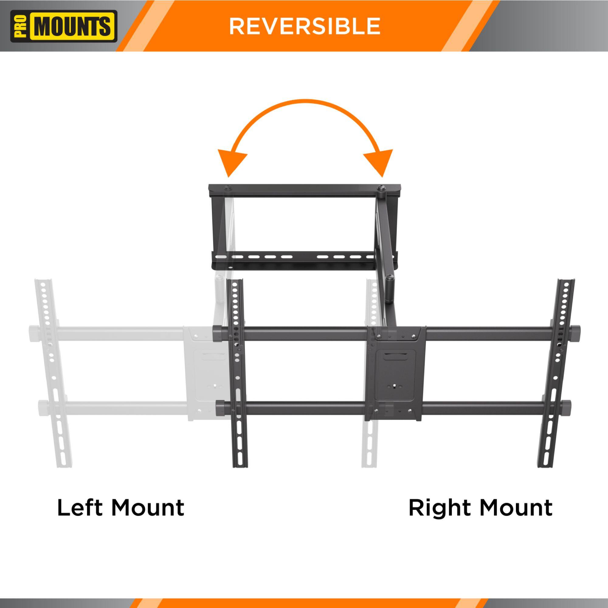 PRO MOUNTS  
REVERSIBLE  

Left Mount  
Right Mount