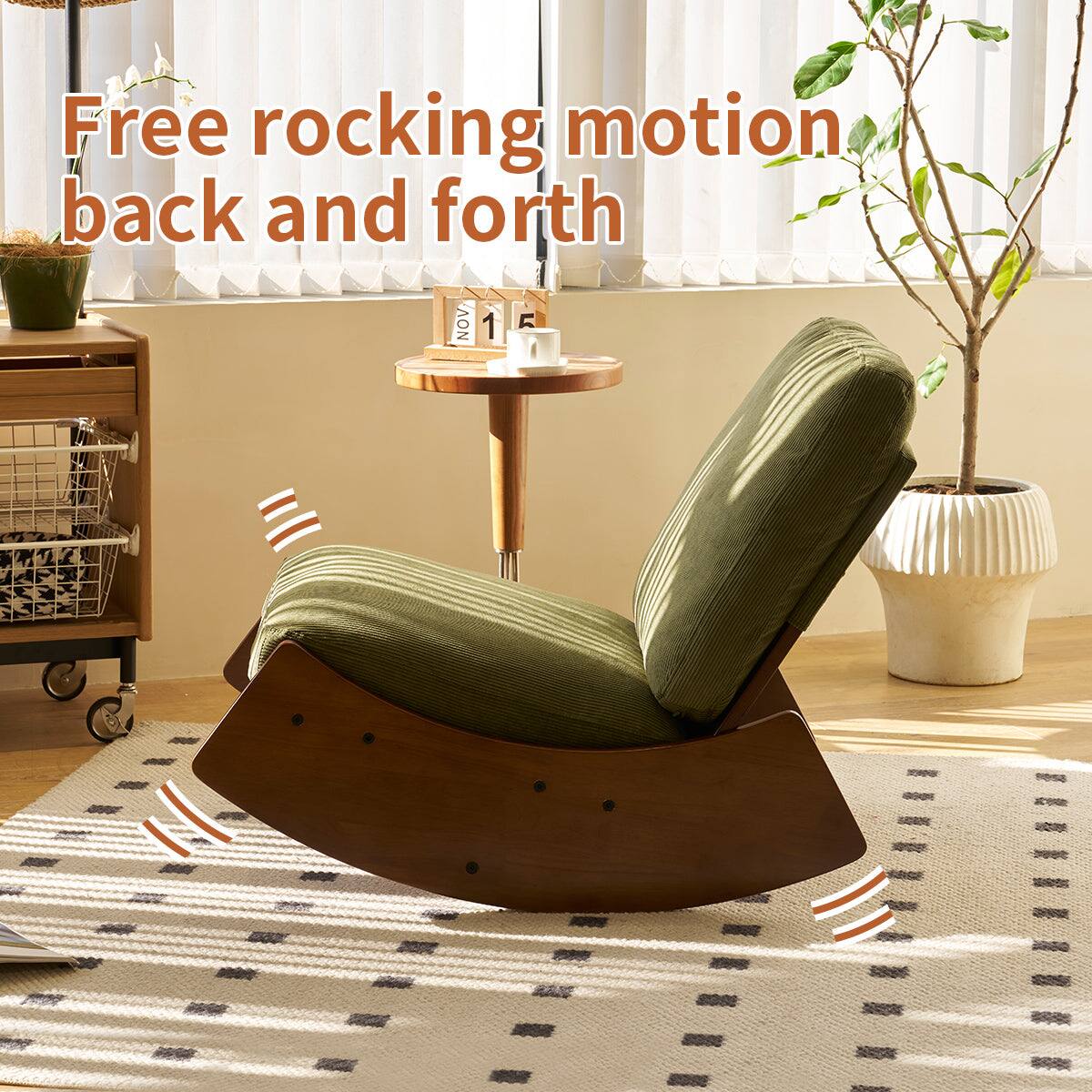 Free rocking motion back and forth