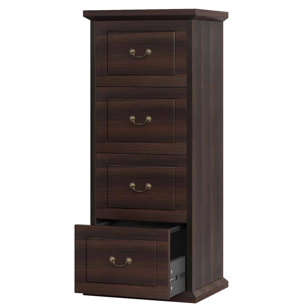 Back. Kadyn - Kadyn Filing Stroage Cabinets,File Stroage Cabinet, 4-Drawer File Cabinet, Vertical Wood Filing Cabinet,Brown - Brown.