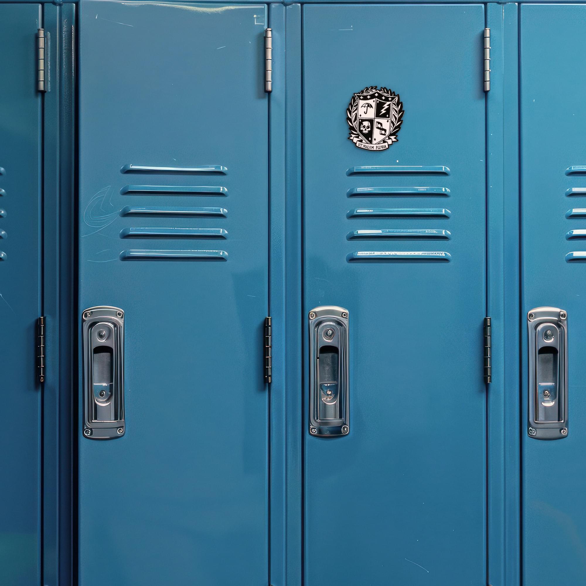 Alt View 10. Dark Horse Comics - Umbrella Academy School Crest 2 Inch Enamel Magnet - Black.