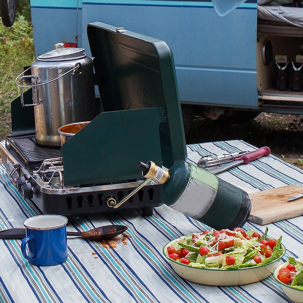 Alt View 1. Empava - Propane Refill Adapter – 1LB to 20LB Tank Converter, Auto Shutoff, Solid Brass, CSA Certified for Grills/Camping - Black.