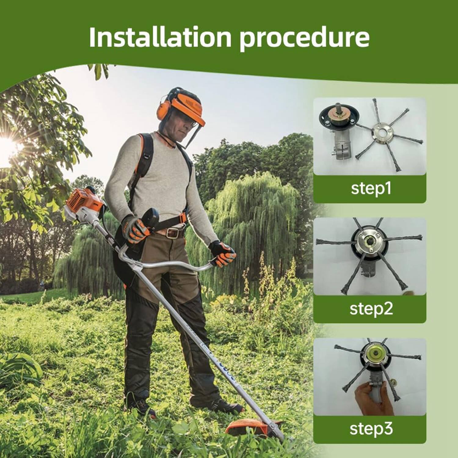 Installation procedure

step1

step2

step3
