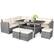 Alt View 5. Costway - 7 PCS Patio Rattan Dining Set Sectional Sofa Couch Ottoman Garden - White.