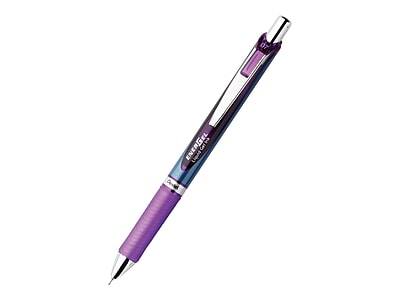 Alt View 1. Pentel -  EnerGel Deluxe RTX Retractable Gel Pens, Medium Point Needle Tip, 12/Pack  - Purple Ink.