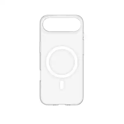 Front. Qixxronics - Magnetic Case for iPhone Air Cellphone Magnetic Cover Shockproof Slim Phone Case - Clear.