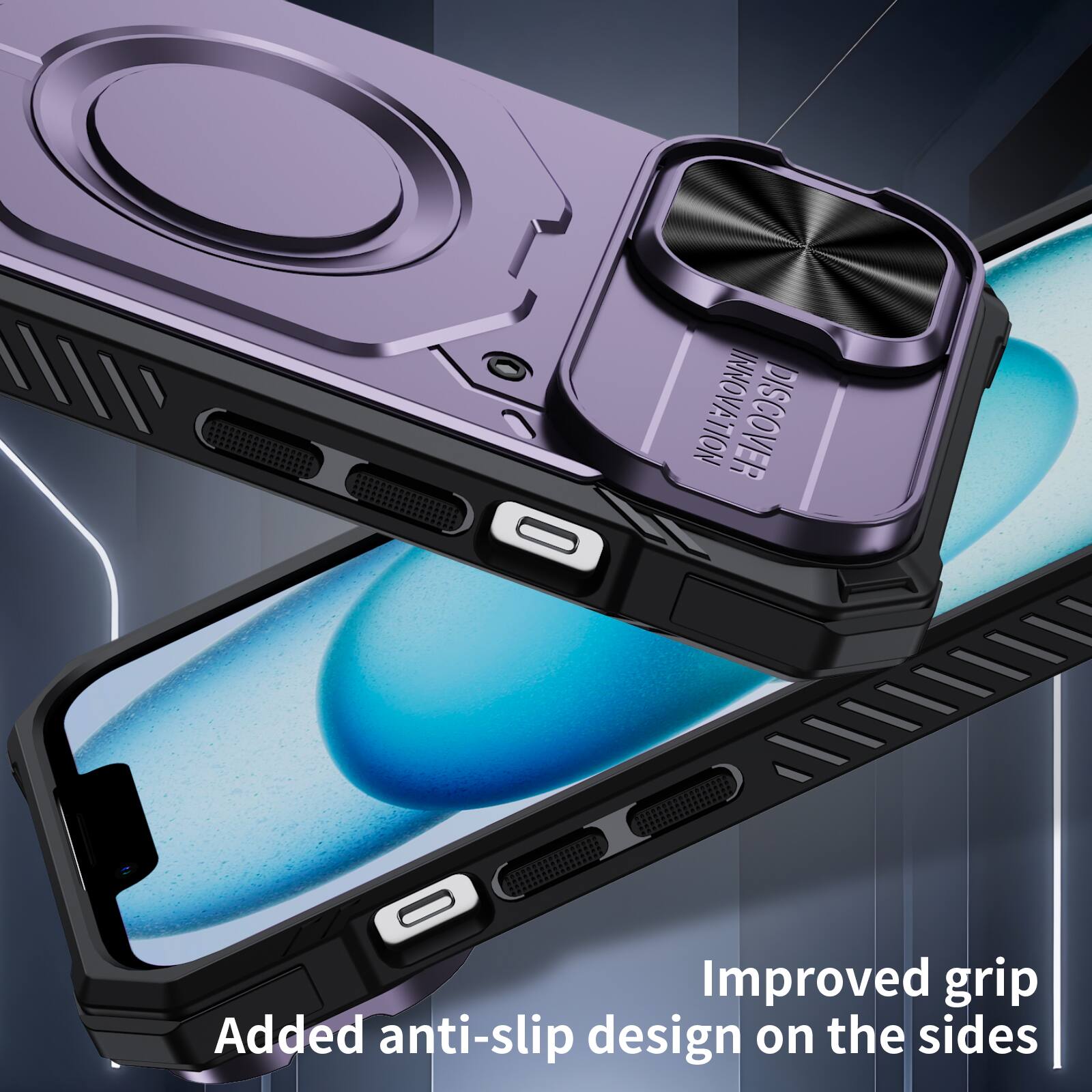 INNOVATION DISCOVER

Improved grip
Added anti-slip design on the sides