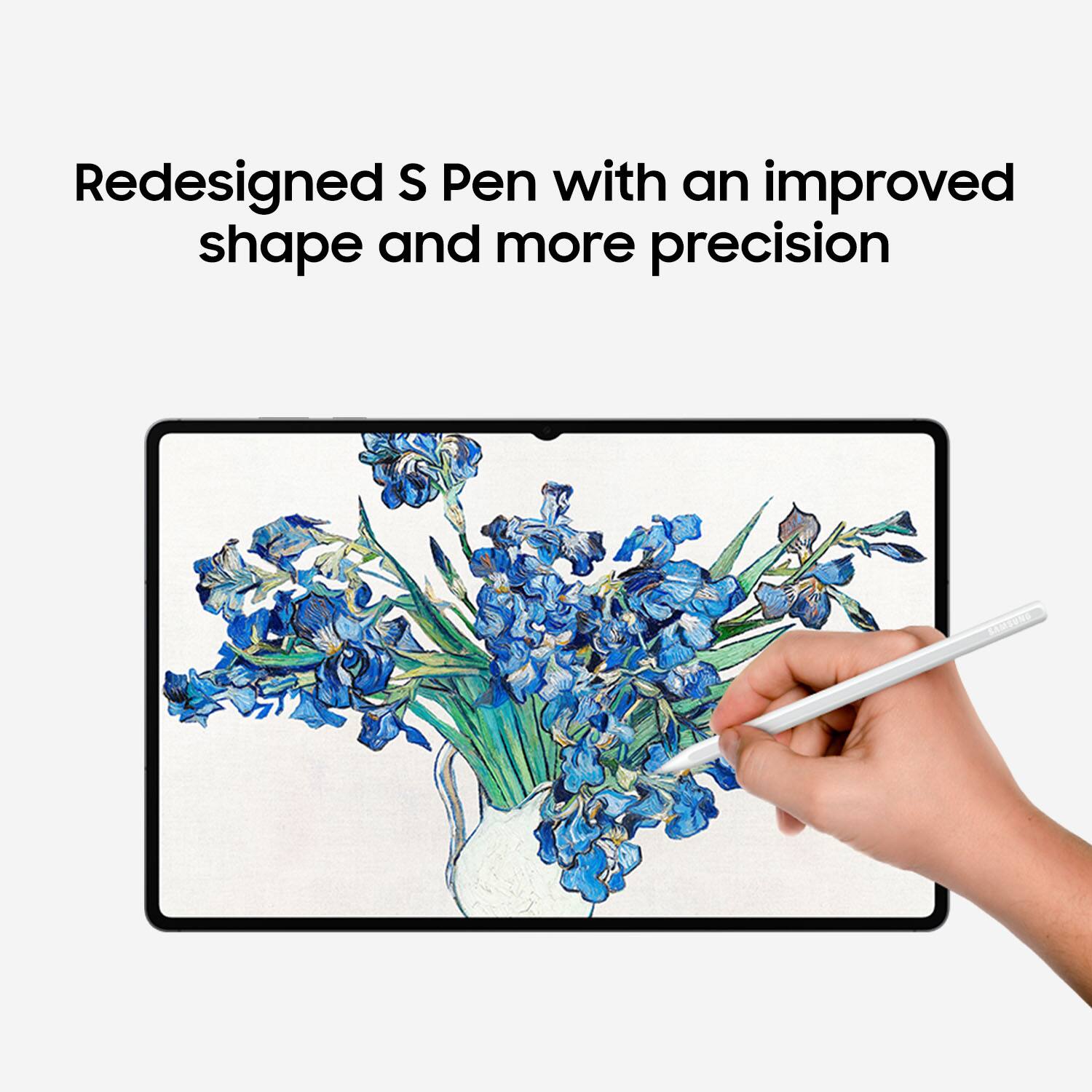 Redesigned S Pen with an improved shape and more precision