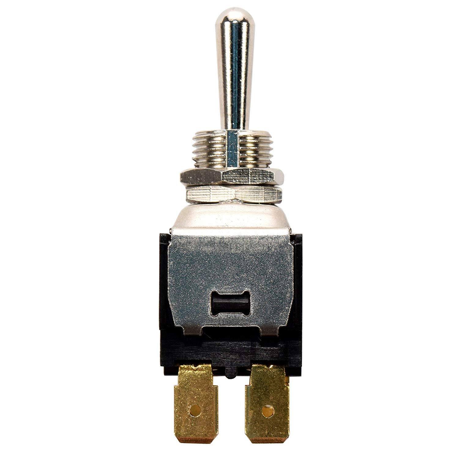 Back. HQRP - Momentary ON-OFF-ON Toggle Switch, Metal Actuator, 20 A, for HY29B 30-050 Flagstaff, Ranger Boat Trim - black.
