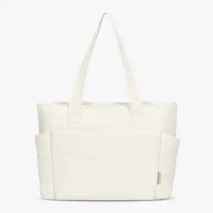 Front. Hynes Eagle - Everyday Zip Tote Handbag - Ivory.