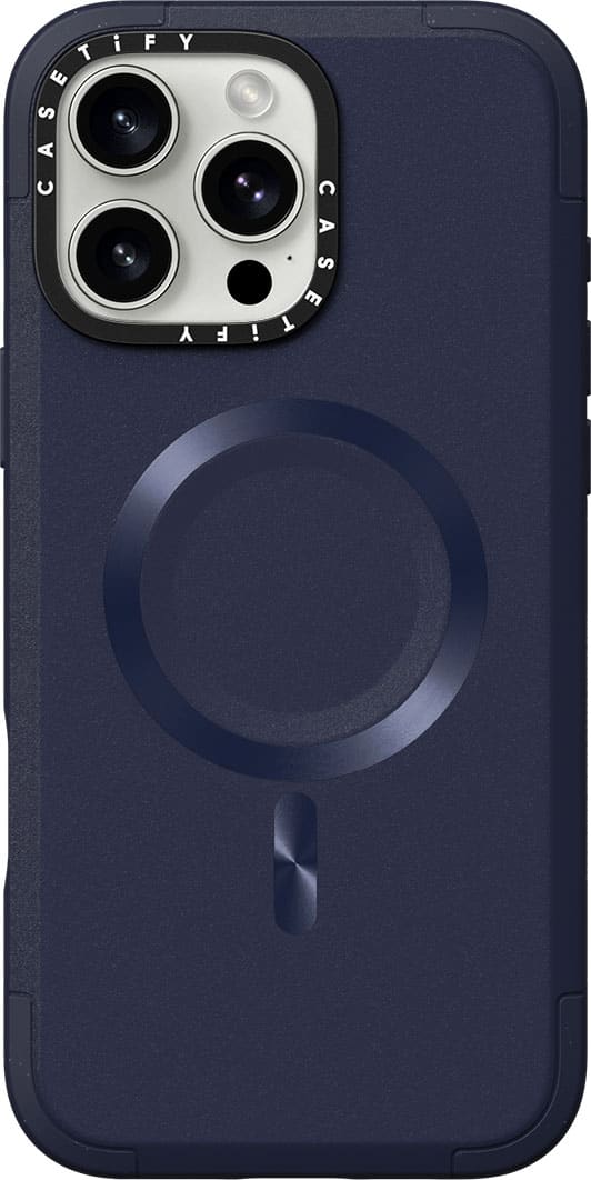 CASETiFY - Force Case with MagSafe for Apple iPhone 16 Pro Max - Navy - Front_Zoom