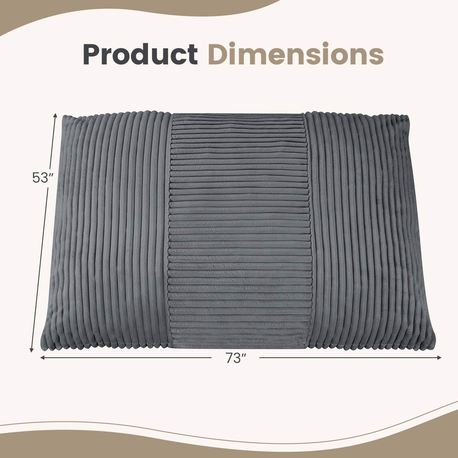 Product Dimensions: 53" x 73"