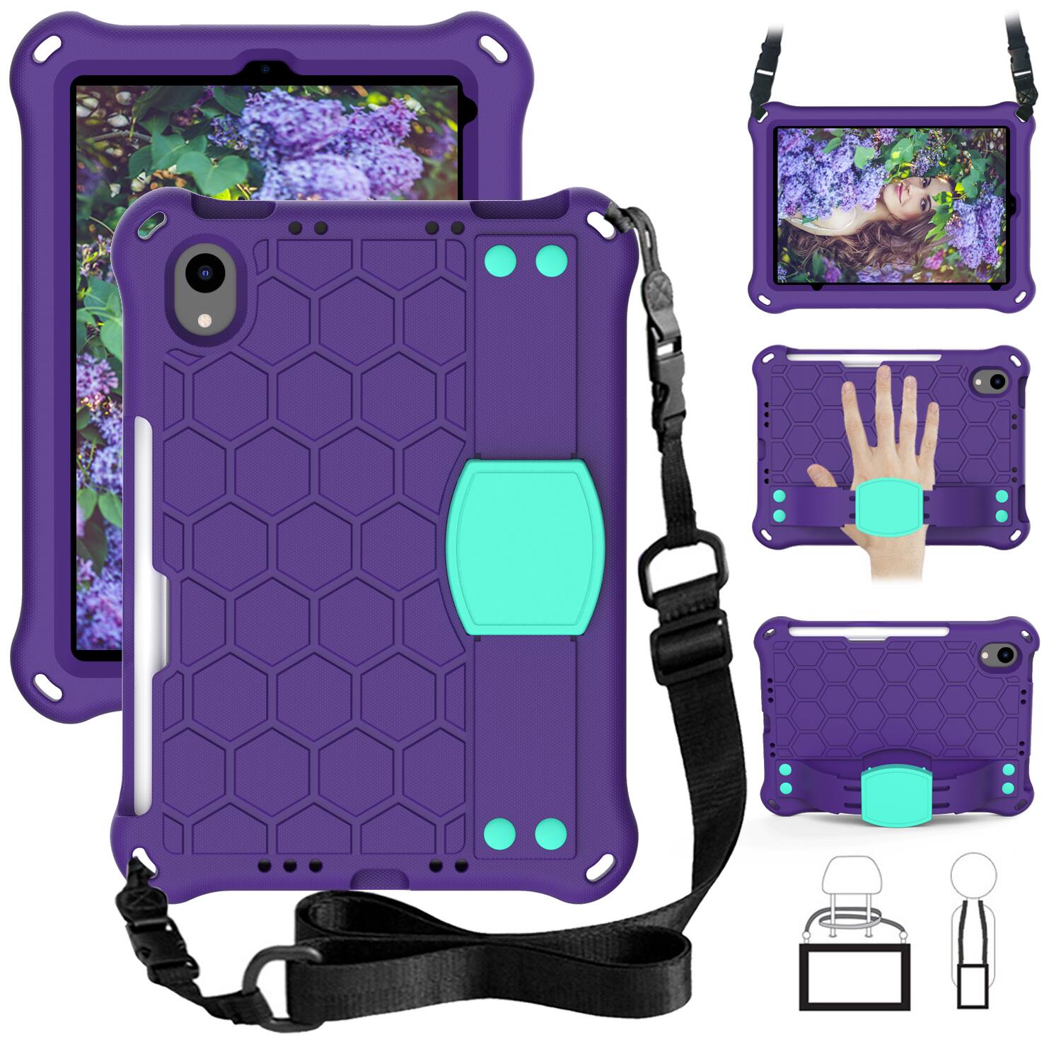 Purple + Mint