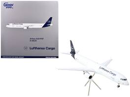 GeminiJets - Airbus A321P2F Commercial Aircraft Lufthansa Cargo (D-AEUC) Tail Gemini 200 Series 1/200 & Airplane - White with Blue