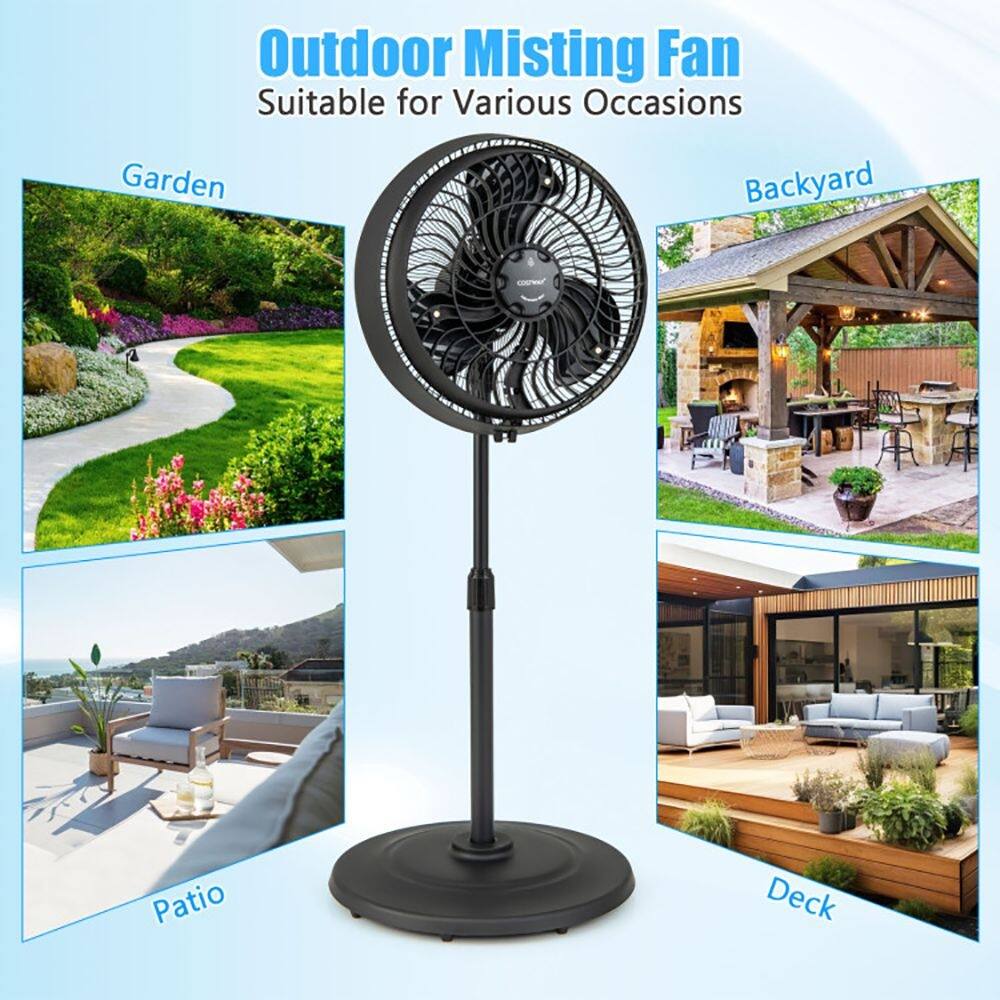 Outdoor Misting Fan Suitable for Various Occasions Garden Backyard Patio Deck