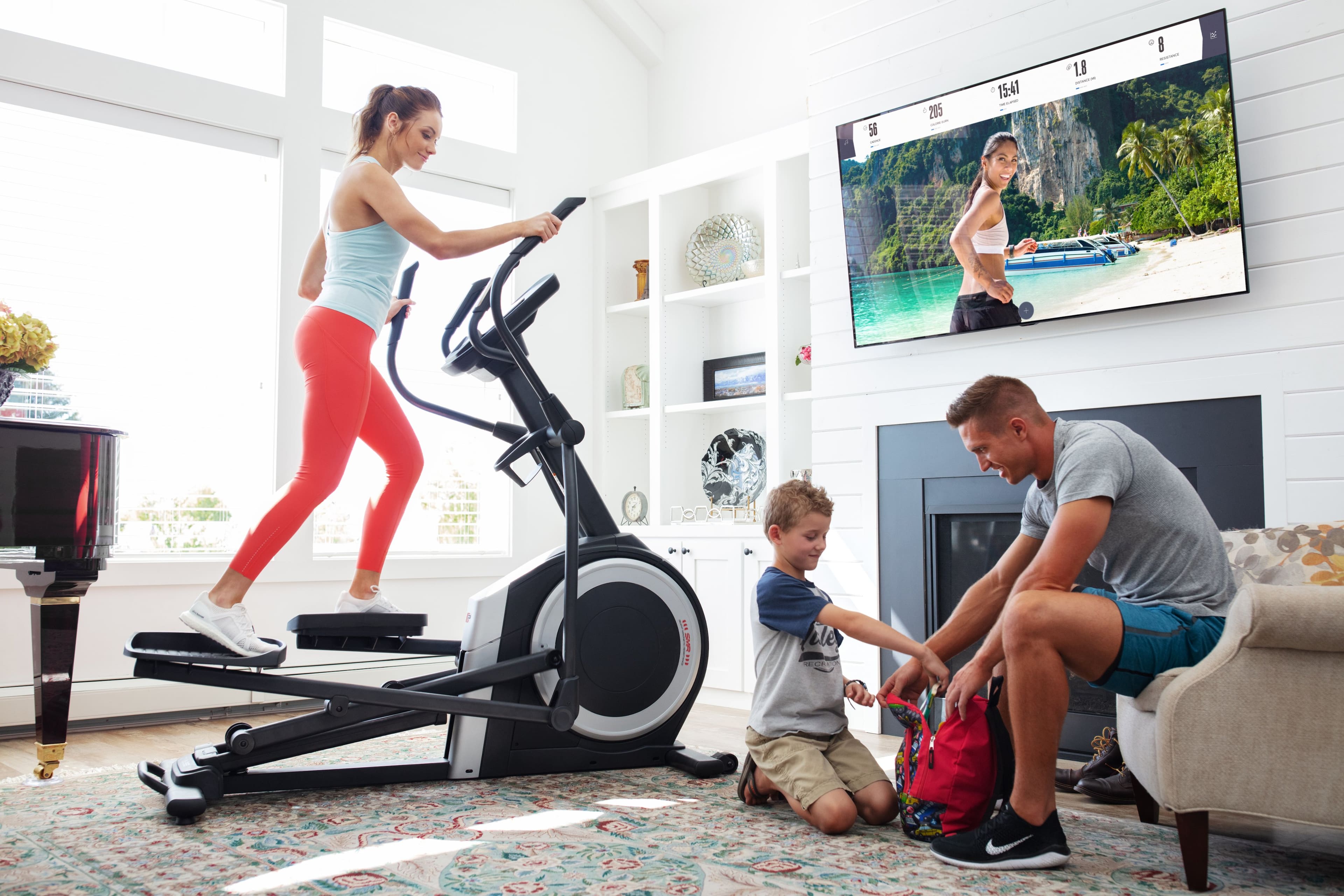 Alt View 22. ProForm - ProForm Carbon EL Elliptical with Adjustable Stride & Incline, 30-Day iFIT Membership for Studio & Global Workouts - Black.