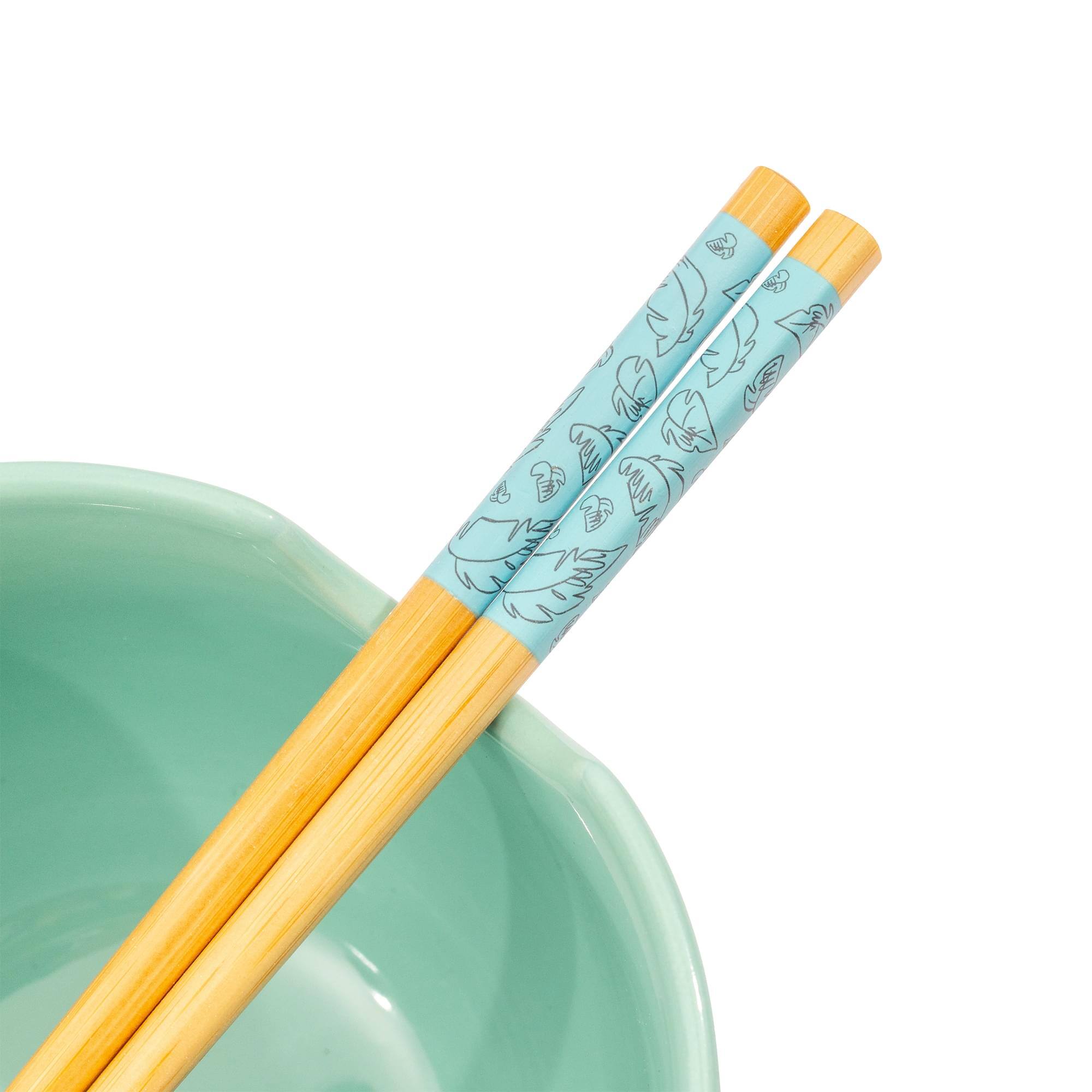 Alt View 10. Silver Buffalo - Disney Lilo & Stitch Hawaiian Icons 20-Ounce Ramen Bowl and Chopstick Set - Multi-Colored.