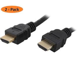Nippon Labs - HDMI-HS-6-2P 6 ft. HDMI 2.0 Cable, Supports 4K, Ethernet, 3D, Audio Return, 2 Pack