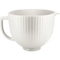 KitchenAid - 5-Qt. Ceramic Bowl for Tilt-Head Stand Mixers - Classic Columns - Front_Zoom