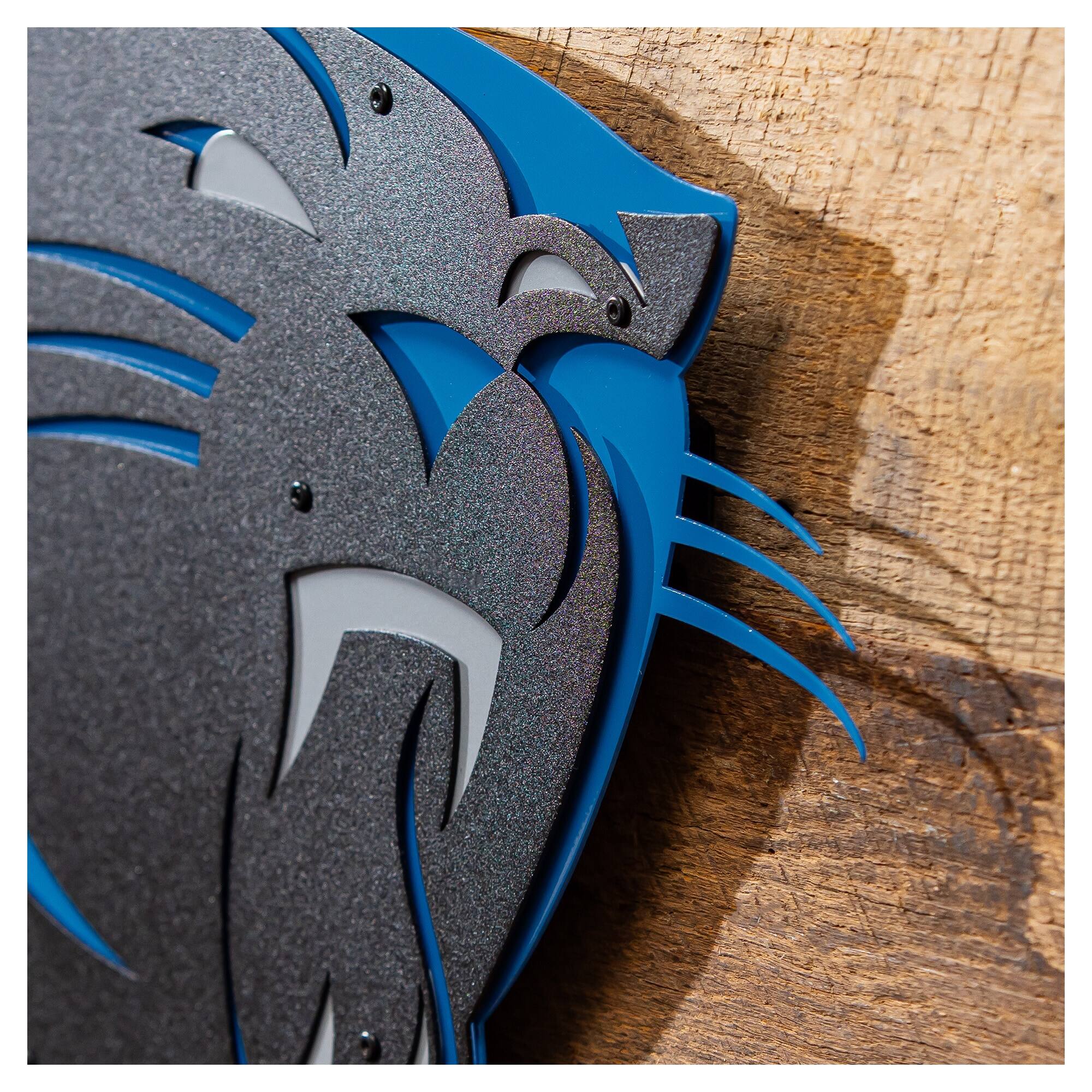 Alt View 2. Evergreen Enterprises - Carolina Panthers 23" Layered Metal Wall Art Sign - Multicolor.