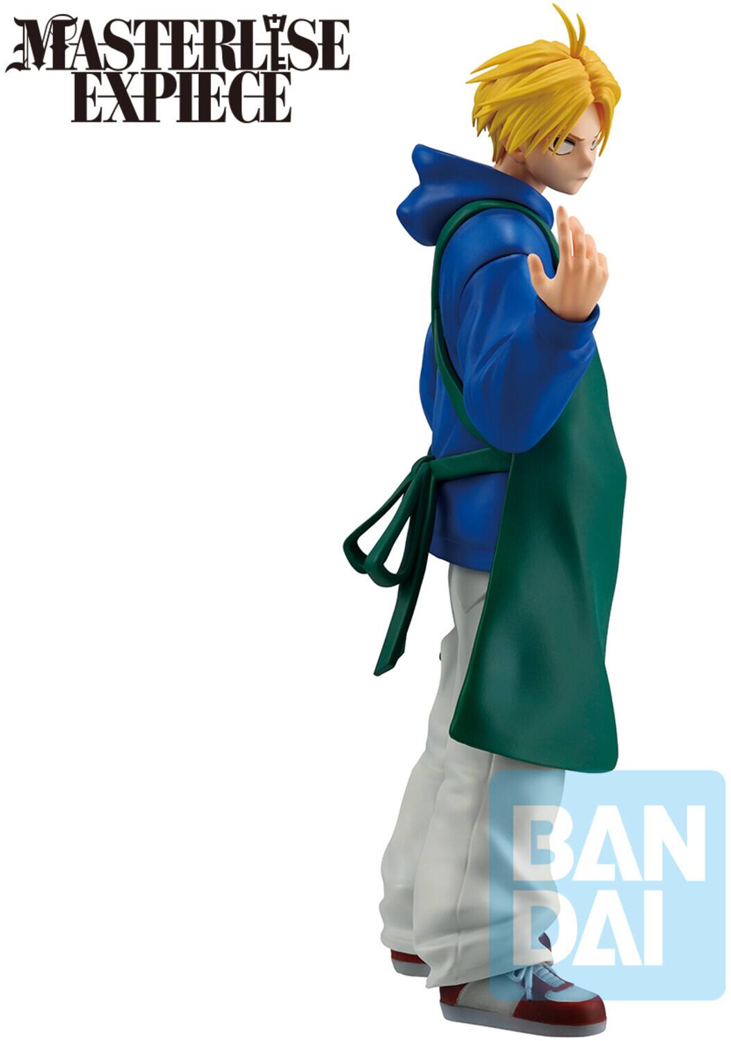 The corrected text is: "MASTER PIECE BANDAI"