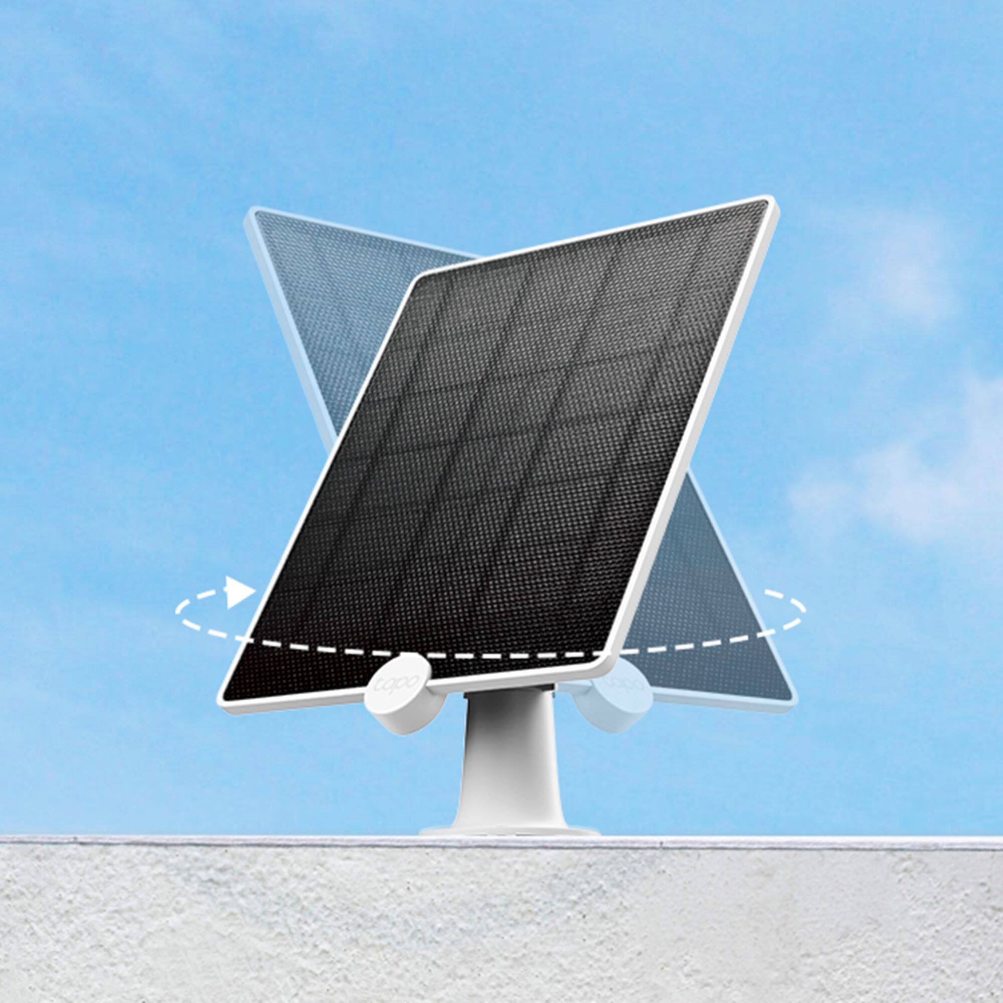 Alt View 14. TP-Link - Tapo Mountable Solar Panel for Tapo Home Security Cameras - White.
