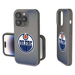 Keyscaper - NHL - Edmonton Oilers Linen Logo iPhone Soft Touch Case - 14 - Gray